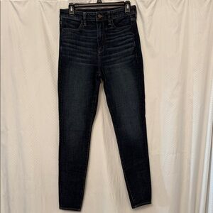 American Eagle Outfitters Dark Blue Highest Rise Jean Jeggings